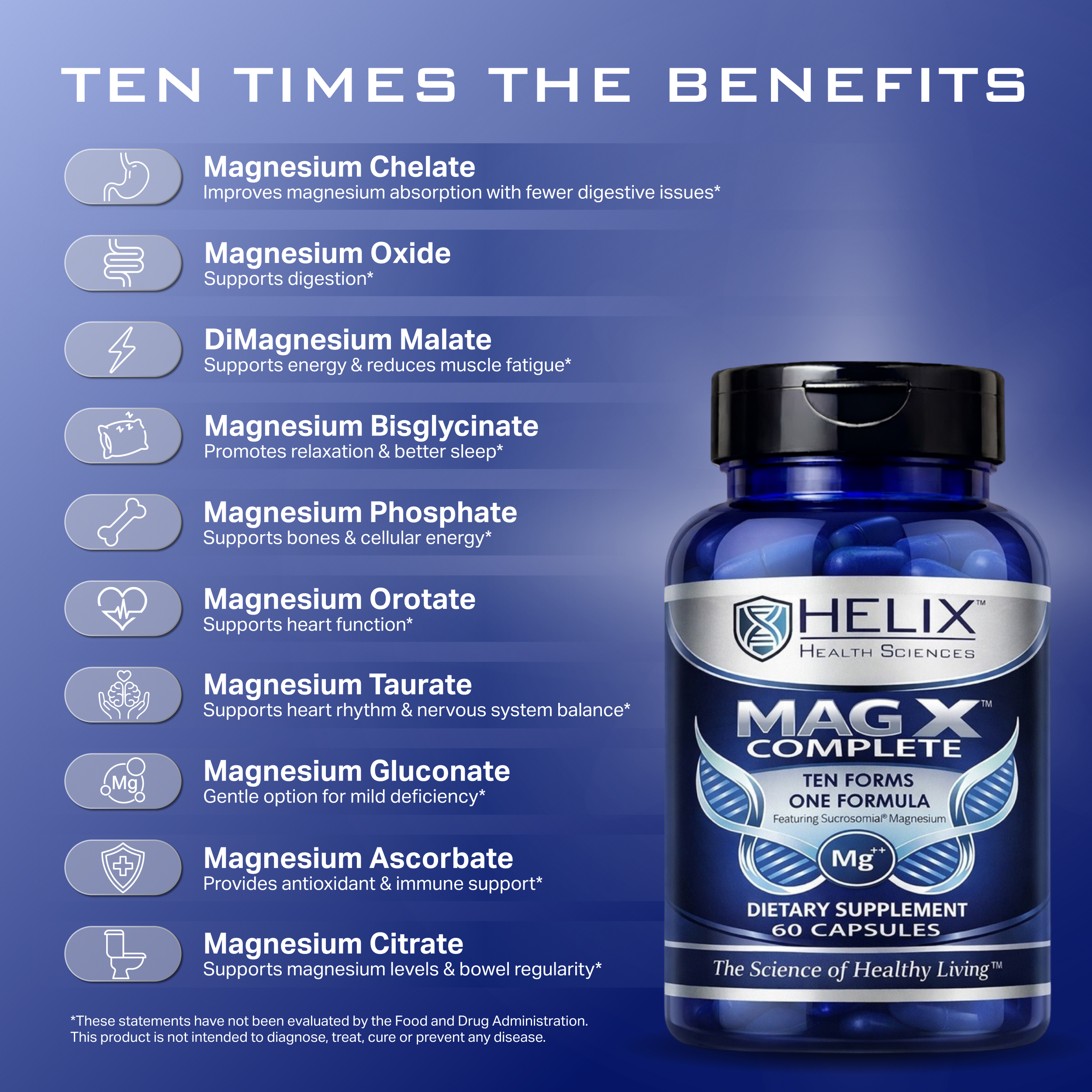Mag X Complete ten forms benefits